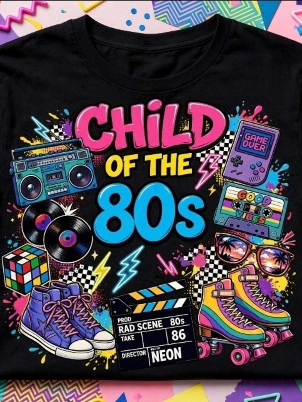 Child Of The 80s Shirt | Retro 80s Baby Graphic Tee | Vintage NWT Boutique